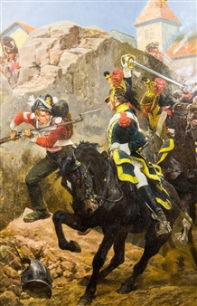 The Defence of Hougoumont - Richard Caton Woodville Jr.