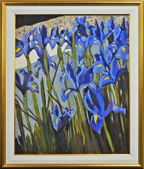 Blue Douglas Irises - Ray Saunderson
