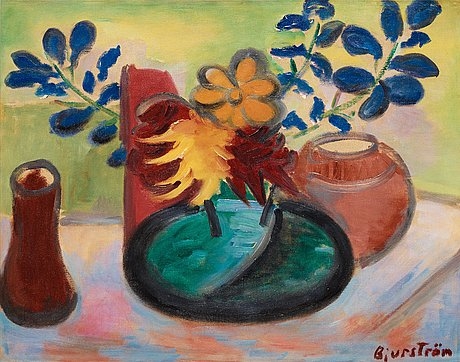 Blommar och skålar by Tor Bjurström