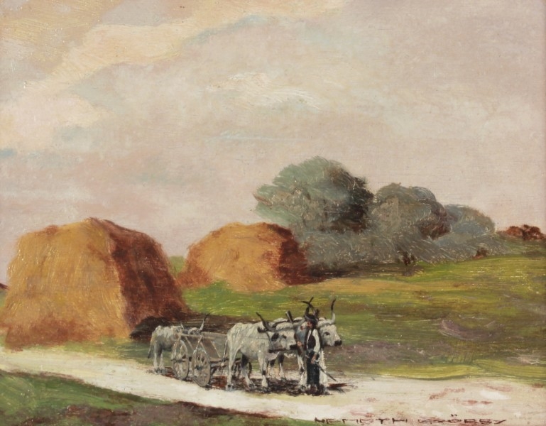 György Nemeth Landscape with cows MutualArt