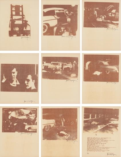 Artwork by Gerard Malanga, Set of 9 Works: Thermofax, Made of hand-pulled Thermofax prints