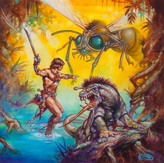 The Gods of Mars, Heavy Metal Portfolio illustration, - Clyde Caldwell
