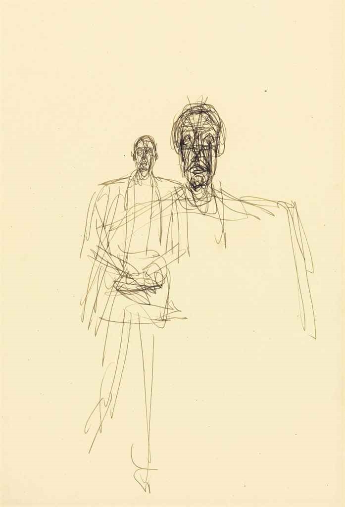 alberto-giacometti-homme-marchant-et-t-te-d-homme-1947-mutualart