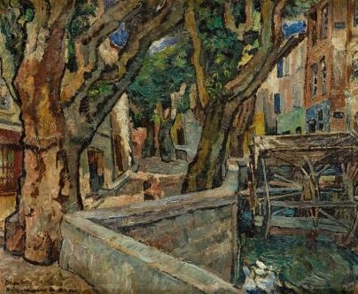 On the Canal in Avignon by Maria-Mela Muter