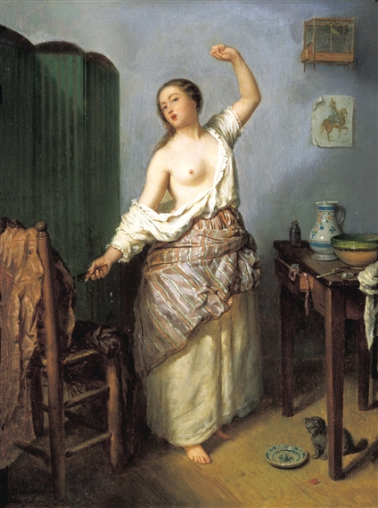 Le Matin by Adolphe Henri Dubasty, 1854