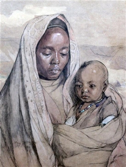 An Abyssinian woman and babe - Amy J. Drucker
