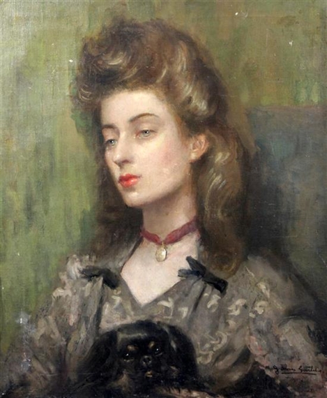 Sir James Guthrie | Portrait of a young lady | MutualArt
