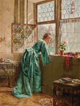 Woman in a Window - Joseph W. Gies