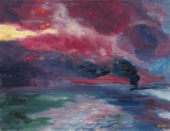 ABENDLICHES HERBSTMEER (EVENING AUTUMN SEA) by Emil Nolde, 1951