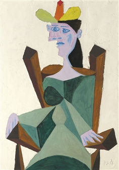 Pablo Picasso | FEMME ASSISE PRÈS D'UNE FENÊTRE (1932) | MutualArt