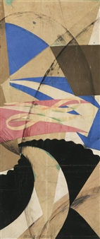 FOLLA + PAESAGGIO (CROWD + LANDSCAPE) - Giacomo Balla