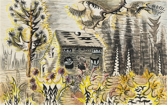 HOUSE ABANDONED TO THE INSECTS by Charles Ephraim Burchfield, 1911