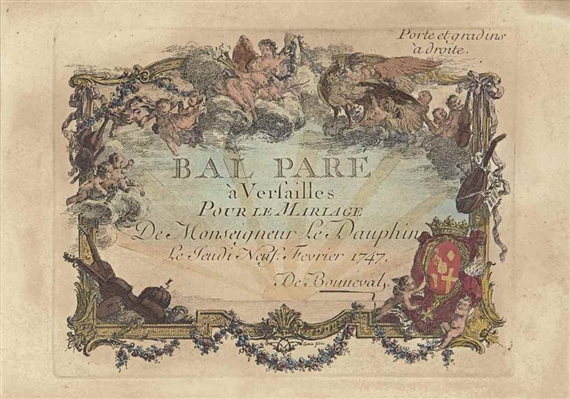 Charles-Nicolas Cochin theYounger | Two works: Bal Paré, Invitation au ...