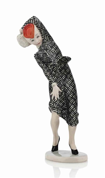 A 'COLPO DI VENTO' FIGURE by Elena König Scavini, 1932