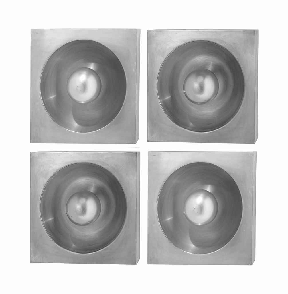 A SET OF FOUR WALL LIGHTS by Verner Panton, 1968
