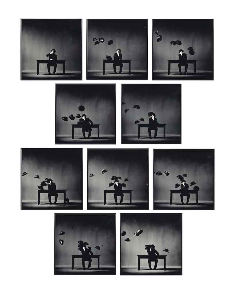 Artwork by Jürgen Klauke, Gesichtsfeldeinengung, Made of gelatin silver print