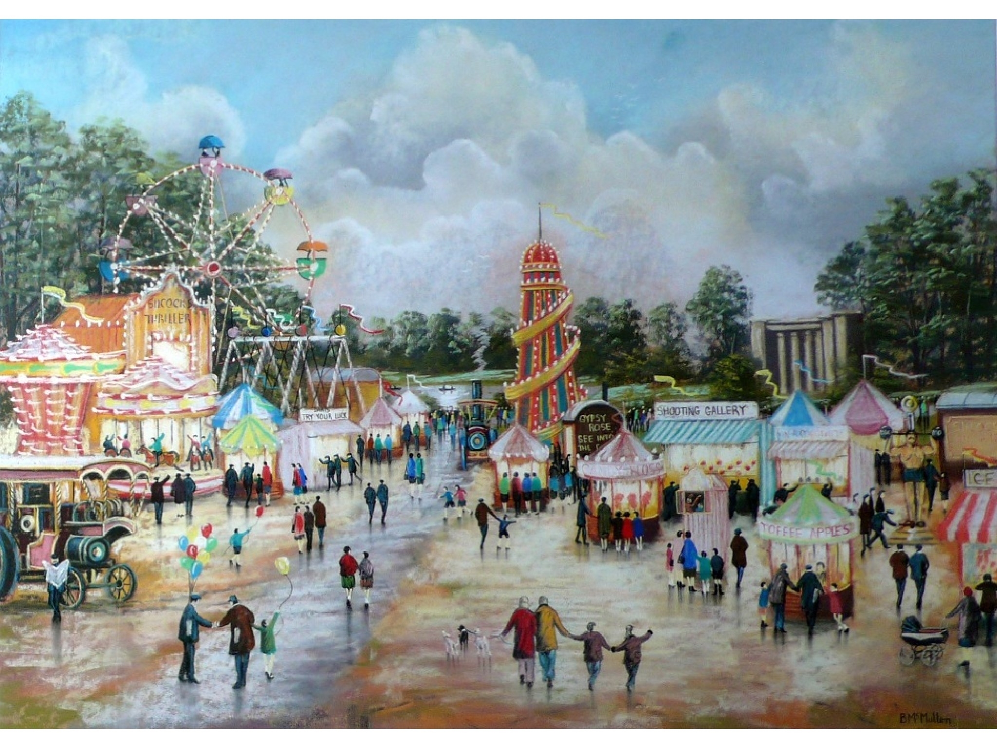 Bernard McMullen | Silcocks Fair in Heaton Park | MutualArt