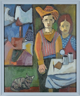 Interior with Figures - Maxwell Bennett Bates