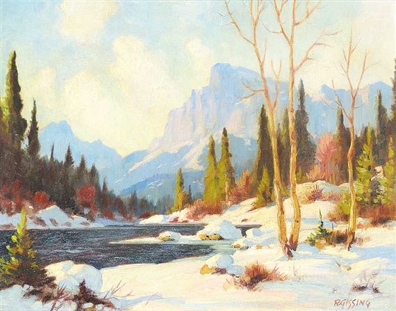 Winter, Ghost River by Roland Gissing, Circa 1948