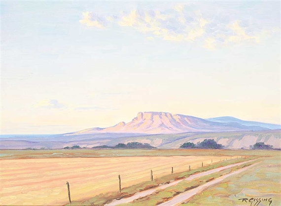 Unitled - Butte View of Ft. MacLeod by Roland Gissing