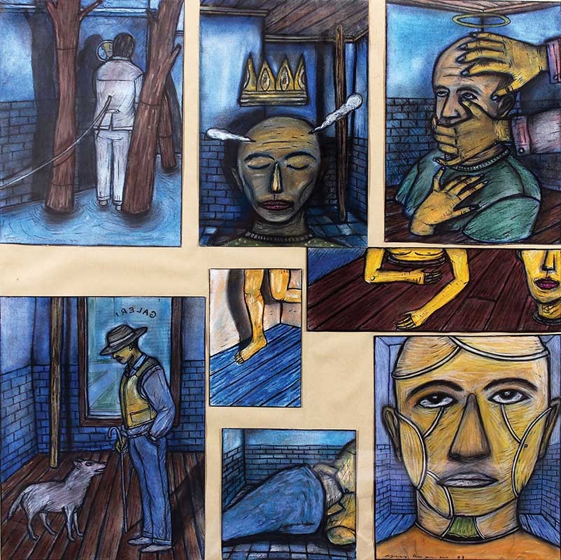 8 Works: Eight drawings by Agung Kurniawan, 1999