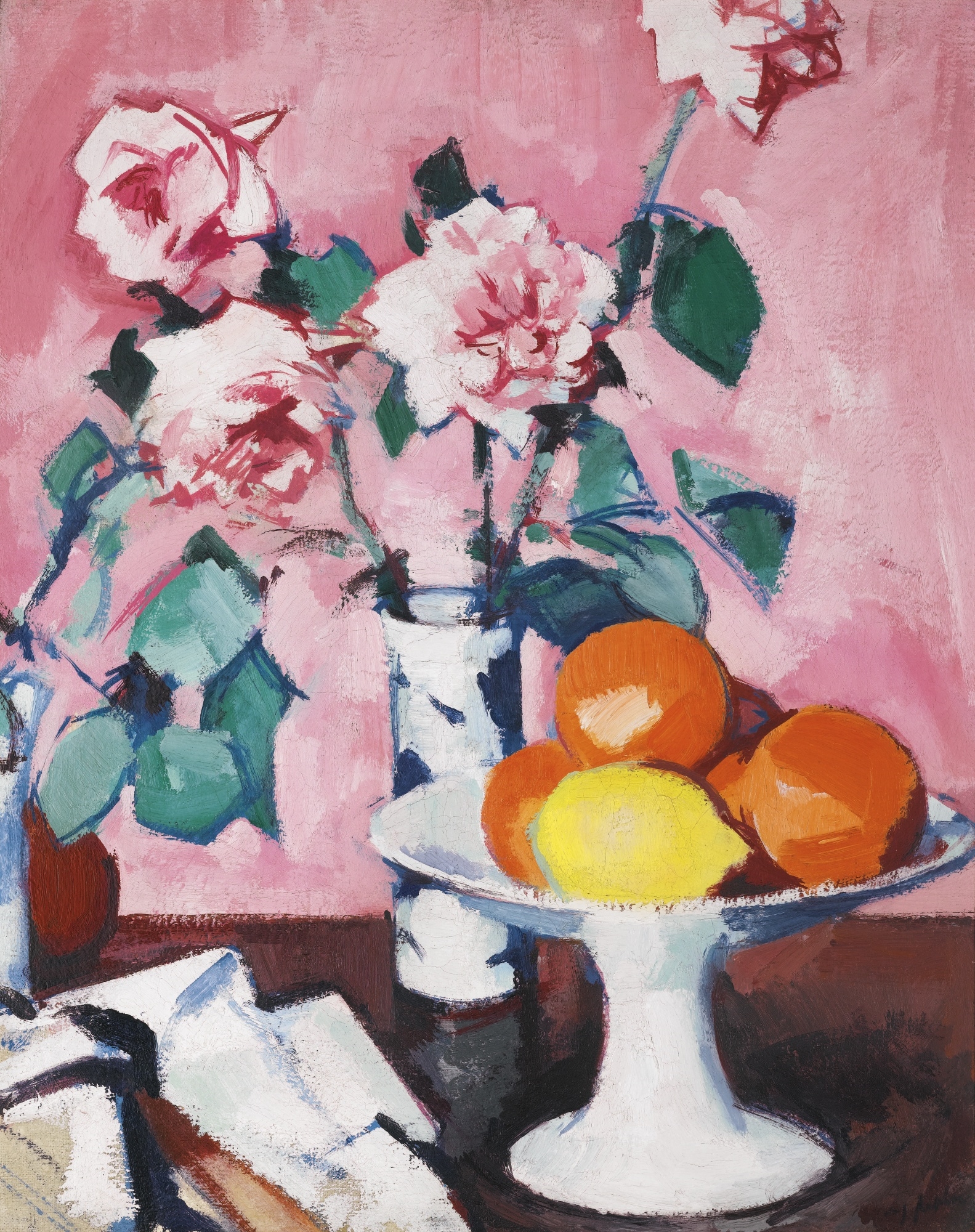 Samuel John Peploe | PINK ROSES | MutualArt