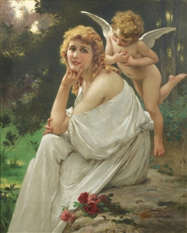 LOVE'S MUSE (PORTRAIT OF MARY PICKFORD) - Guillaume Seignac