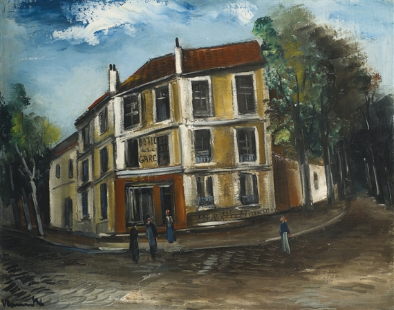 L'HÔTEL DE LA GARE by Maurice de Vlaminck, 1920