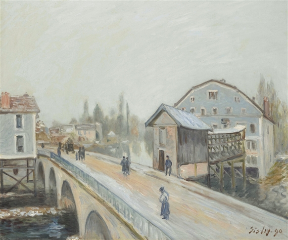 Alfred Sisley | L'allée des peupliers à Moret au bord du Loing