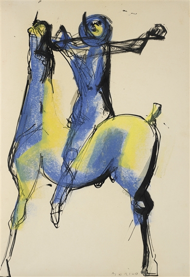 Marino Marini | Cavallo e cavaliere (horse and rider) (1952