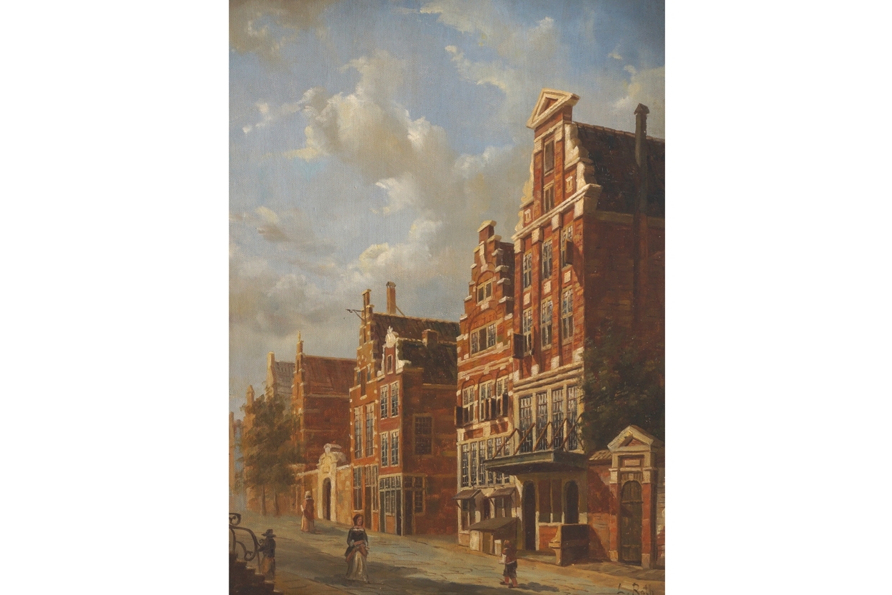 L. Roth | Dutch town scene | MutualArt