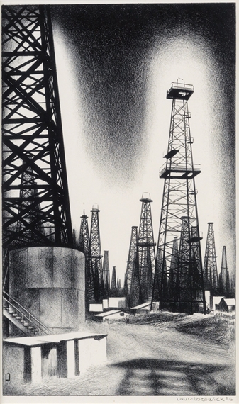 Oil Country by Louis Lozowick, 1936