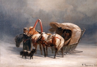 Three, Caught in snowstorm - Petr Gruzinsky