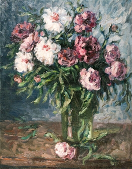 Still life. Peonies - Mikhail Arsentevich Matorin