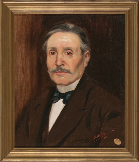 Male Portrait by Daniel Sabater y Salabert, 1918