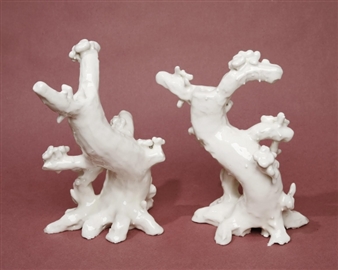 Jeffry Mitchell: Figurines: White Mass and Bar Scene - Morgan Lehman Gallery