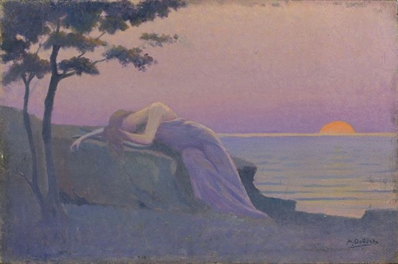 THE SLEEPING MUSE by Alphonse Osbert, 1933