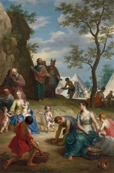 THE GATHERING OF THE MANNA - Balthazar Beschey