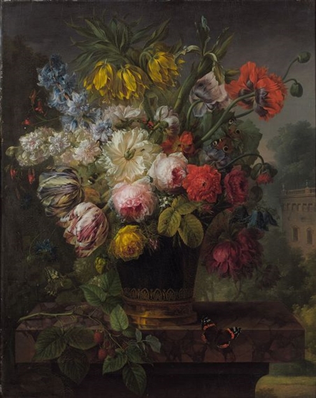 A BOUQUET OF FLOWERS by Joseph-Laurent Malaine, 1806