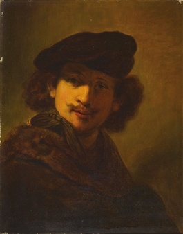 Rembrandt's Self Portrait - Max Fiegert