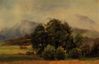 Landscape at Brannenburg - Friedrich Maurer