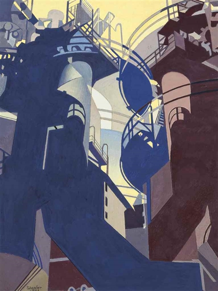 Ore Into Iron by Charles Sheeler, 1953