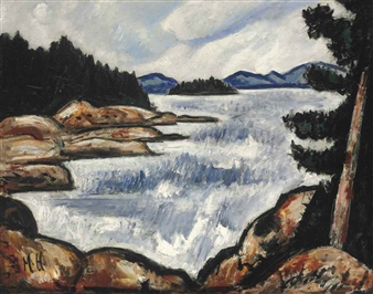 Camden Hills from Baker's Island - Marsden Hartley
