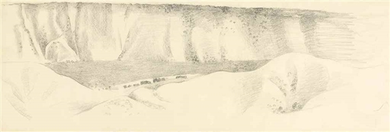 Abiquiu Mesa by Georgia O'Keeffe, circa 1944-1945