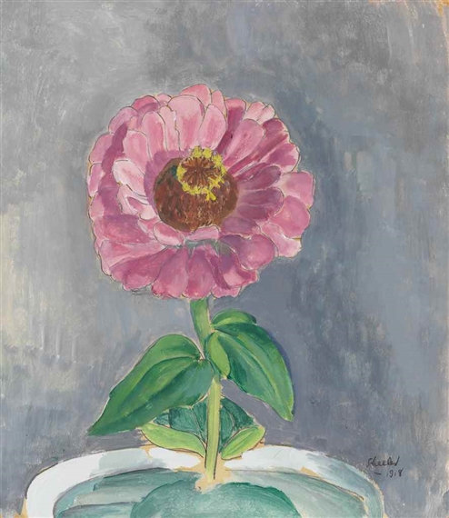 Zinnia by Charles Sheeler, 1918