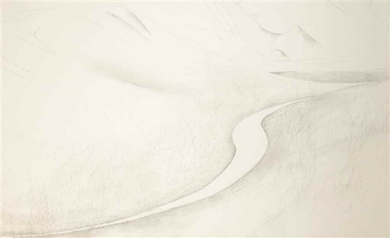 Untitled (Road) by Georgia O'Keeffe, circa 1955-1960