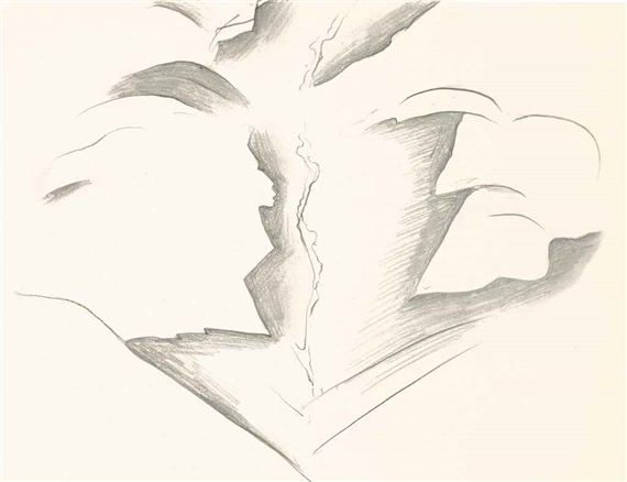 Untitled (Black Place) by Georgia O'Keeffe, circa 1944-1945