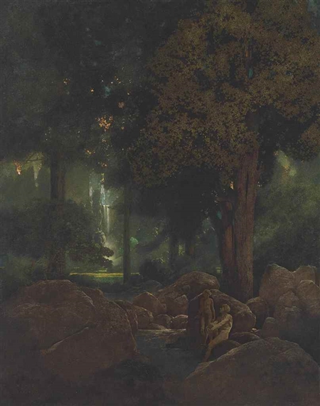 The Fountain of Pirene by Maxfield Parrish, 1907