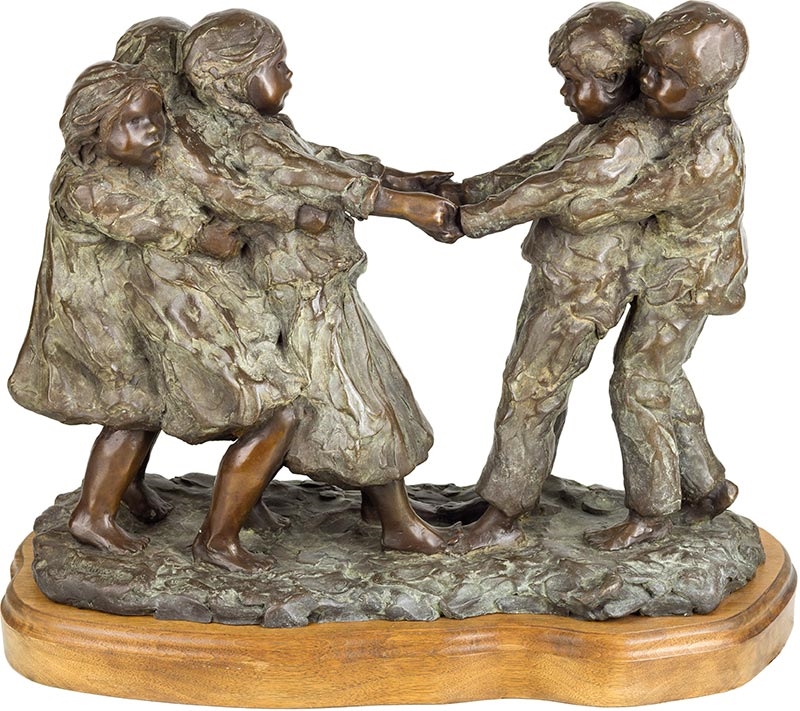 Artwork by Glenna Goodacre, Tug O' War, Made of Bronze