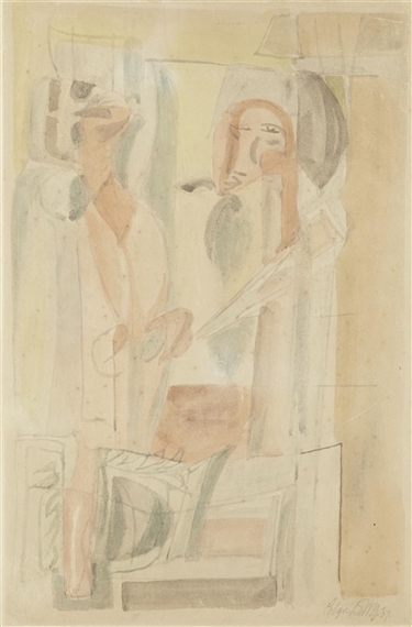 Abstracted figures by Robert Colquhoun